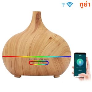 Tuya สมาร์ท WiFi Humidifier Essential AROMA Oil Diffuser อัลตราโซนิก Air Humidifier 400ML Mist Maker น้ําหอม Alexa Google