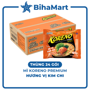[THÙNG 24 GÓI] - PALDO - Mì Koreno Premium hương vị Kim chi Mì Koreno kim chi Hàn Quốc Mì kim chi Koreno Hàn Quốc (100g/gói)
