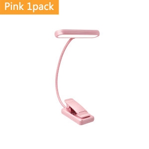 Book Light 600mAh Rechargeable Reading Light 3 Amber Colors 10 Stepless Dimming Book Reading Light Portable Clip on Light