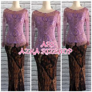 set kebaya wisuda + lobgtorso dan rok prisket