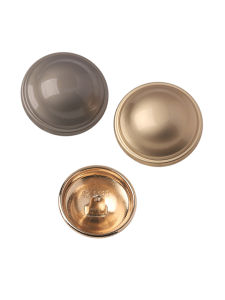 Classy Metal Mushroom Bald Button Coat Sweater Cardigan Exquisite Button Suit Coat Clothes Button Gold