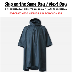 F0rcl@z MT50 10L Adult Rain Poncho / Raincoat For Hiking Adult