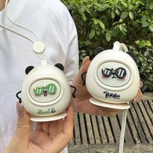 พัดลมแบบพกพาแบบลำลองสำหรับนักเรียน ไม่มีใบพัด ไม่ทำให้เกิดเสียงรบกวน ขนาดเล็ก ดีไซน์น่ารัก สำหรับใช้ในชีวิตประจำวัน