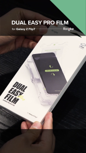 Ringke Dual Easy Pro Film for Galaxy Z Flip 7 Premium Screen Protector (2 Pack)
