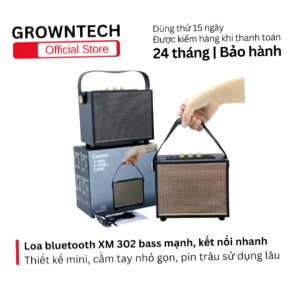 Loa bluetooth XM 302 mini cầm tay nhỏ gọn âm bass mạnh mẽ kết nối ổn định pin sạc dùng lâu