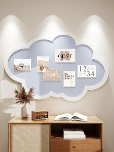 Cloud Photo Wall Felt Board Creative Cork Board Display Wall Background Board Decorative Felt Wall Sticker for Living Room Desk
