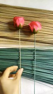 Que tre làm cành cắm hoa sáp hoa khô hoa giấy và bánh kẹo