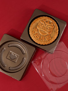High-End Plastic Mooncake Base Tray Packaging Bag 500g Guangdong Style Mooncake New Model Kitchen Baking DIY Utensils