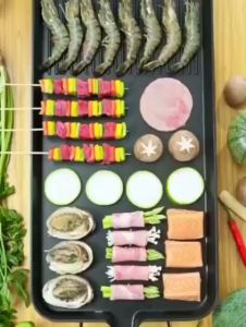 🔰 Premium High Quality Korean Style Electric BBQ Non Stick Grill Pan Barbecue Stove