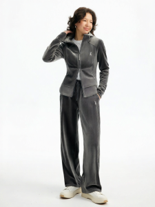 ANODETO | Hooded Wide Leg Sweatpants Sport Set