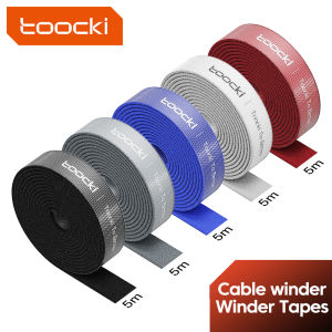 Toocki | Toocki 3m 5m Cable Organizer Winder Management Under Dest Free Cut Wire Cord Management Organizers for iPhone Xiaomi Poco Cables