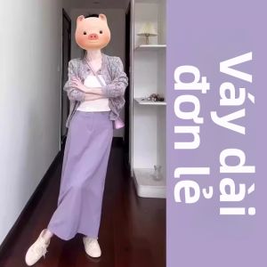 NIUVIES | Đầm Tím Nhỏ Gọn Elegante Cho Mùa Thu