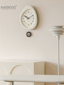 EMITDOOG นาฬิกาตั้งโต๊ะแบบมีสายโซ่แบบไม่ต้องเจาะ ดีไซน์เรียบง่าย โมเดิร์น สำหรับห้องนั่งเล่น ห้องอาหาร ตกแต่งบ้าน แฟชั่น ขนาดใหญ่