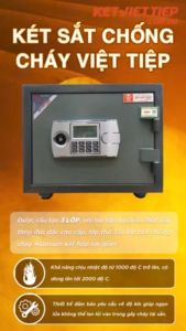 Két sắt chống cháy gia đình K68BLN-DT khóa điện tử nặng 45kg có báo động chống dò mã chống dịch chuyển két