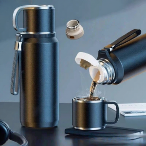 TIANZHENTONGXIU | 316 Stainless Steel Large Capacity Outdoor Thermal Bottle for Tea Brewing