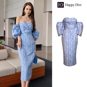 Happy Diva งานป้าย เดรสผู้หญิง เดรสออกงาน ชุดทำงาน ชุดไปปาร์ตี้ ชุดเดรสไปงานแต่ง ชุดออกงาน เรียบหรูดูแพง คุณภาพดีรับคืนสินค้า 5173