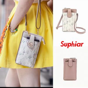 Mini Wallet Fashion Multi-Function Bag Mobile Phone Bag Shoulder Crossbody All-Matching Walking Small Bag Female Fresh Zipper