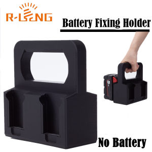 Portable 4x Battery Mount Holder Storage Rack Basket Bracket Holder Fit For Milwaukee 18V  Battery(NO Batteries)