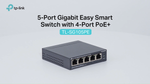TP-Link Official Store | TL-SG105PE | 10/100/1000Mbps 5-Port Gigabit Easy Smart Switch with 4-Port PoE+ Desktop Network Ethernet Switch Hub for Internet