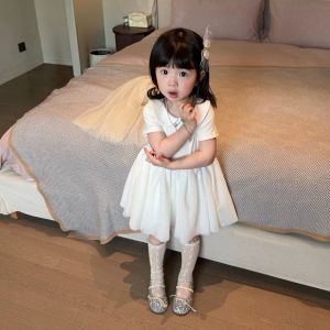 Princess Style Unique Beautiful White Peter Pan Collar Party Dress