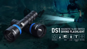 ไฟฉายดำน้ำ XTAR DS1 1000LMS 282M Spearfishing Diving Flashlight LED CREE® XP-L2 1000LMS