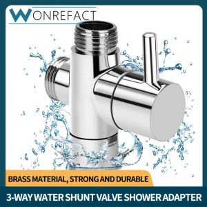 Brass 3-Way Shower Diverter Valve Universal G1/2 Water Separator T Adapter Switch For Toilet Bidet Sprayer Bathroom Faucet