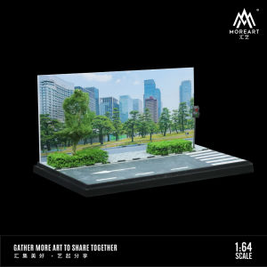 MoreART 1:64 Sakura Street Handmade Scene Model Collectible Gift Lake Side Series Automotive Model Craftsmanship