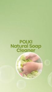 POLKI NATURAL SOAP CLEANER - Sabun Cuci Alami Multifungsi 450 ml (Gratis Pemakaian Dosa + Buble Wrap)