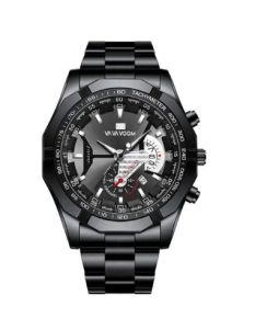 Original Japan Movement Vava Voom Waterproof Leisure Mens Quartz Watch Calendar Waterproof Steel Watch Luxury Gift with Free Box WKB42