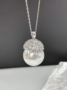 จี้เงินแท้ S925 สำหรับทำเครื่องประดับ DIY พร้อมลูกปัดกลมขนาด 13-18 มม. จี้สร้อยคอเงินสีทองและเงินสำหรับผู้หญิง