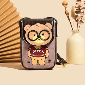 【Beibaobao】Mini cute little bear phone bag shoulder bag crossbody bag