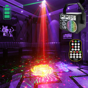 KTV Laser Light LED Sound Control Pattern Stage Flashing Dye Laser Home Rotating Colorful Bar Atmosphere Lighting