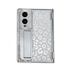 szhaiyu | For Samsung Galaxy Z Fold 8 Armor Phone Case With Feather Yarn Pattern Full Screen Hinge Protection Shockproof Stand Back Cover
