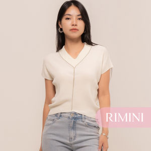 RIMINI - Atasan Wanita Berlengan Beads Knit Size XS-L - Marith Top CC10033