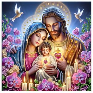 DIY 5D Diamond Painting Kit - 29.97x29.97 cm Frameless Diamond ArtJesus Praying Perfect for Wall Decor and Gifts