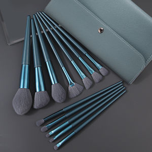 Bộ Cọ Trang Điểm Đa Chức Năng Mềm Mại 13 Chiếc Với Túi Đựng Di Động Dung Tích Lớn Bàn Chải Sợi Len Nylon Có Độ Bền Cao Dành Cho Kem Nền Che Khuyết Điểm