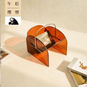 Nordic Acrylic Floor-standing Bookshelf Designer Original Afternoon Ideal Magazine Storage Rack Simple Minimalist Style