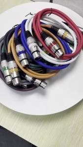 Bochara Coloured XLR Cable Male to Female OFC Audio Foil+Braided Shielded For Microphone Mixer Amplifier 1m 2m 3m 5m 10m
