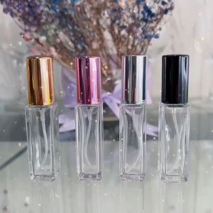 [10pcs] 9ml (GA571) Exclusive Square Travel Size Perfume Spray Refillable Bottle / Botol Kaca Minyak Wangi 便携高端香水分装空瓶