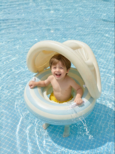 Miss You | Anti-Tipping Sun Protection Baby Swimming Ring