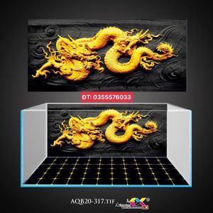 [SIÊU ĐẸP] Tranh 3D dán hồ cá - bể thủy sinh siêu đẹp và nét có keo sẵn trên bề mặt đa dạng kích thước lựa chọn (mã AQB21-319)