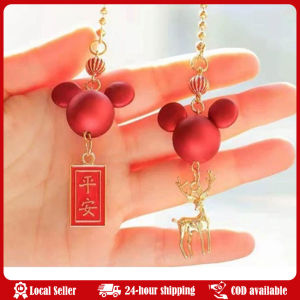 Good Luck Car Pendant Auspicious Ruyi Car Pendant Fashion Creative Personality High-end Cute car Goddess Security Pendant Cute Car Rearview Mirror Accessories - Lovely Cartoon Car Interior Hanging Decorations anime car accessories