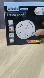 Soket Ekstensi Daya Universal 3 Port USB Steker Inggris 2500W 10A Kabel Ekstensi Soket Listrik Dengan Kabel Yang Dapat Dilipat