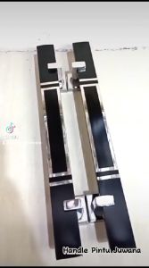 Paket Murah 4 pcs gagang Pintu rumah dan body kunci pelor Handle pintu rumah minimalis terbaru 35 cm tarikan pintu rumah modern
