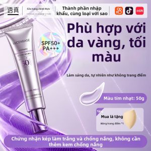 Lucenbase | Kem Chống Nắng Che Khuyết Điểm Làm Trắng Sáng Tông Tím