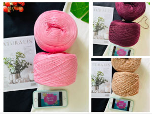 Yarn - Len Wool AC | Len mềm ấm đan móc áo khăn mùa thu đông - Cỡ sợi 1.00 mm | Terri Store