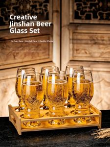 ZHUXI | High Capacity Aesthetic Home Beer Glasses Set