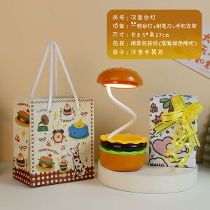 Lampada Burger Night Light Bedroom Student Dormitory Creative Bedside Lamp Birthday Gift for เด็กผู้หญิงs Cute Childrens Gift
