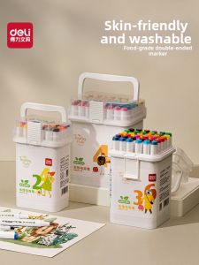 deli | Food Grade Water-based Dual-head Non-bleeding Washable Marker