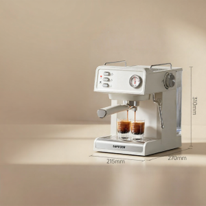 SAPOUDR | Home Small Size Espresso Coffee Machine with Steam Frother